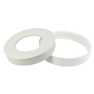 Joint et bague de pipe de WC Nicoll BJWC3 pour tube de sortie en PVC blanc de diamètre 85 à 107 mm