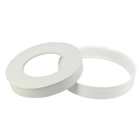 Joint et bague de pipe de WC Nicoll BJWC3 pour tube de sortie en PVC blanc de diamètre 85 à 107 mm