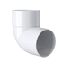 Coude mâle-femelle à 87° MEP 887C pour tuyau de descente de gouttière de diamètre 80 mm - PVC Blanc