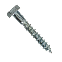 Vis bois Tirefond tête hexagonale acier zingué DIN 571 8,0 mm x 60,0 mm - Boîte de 50