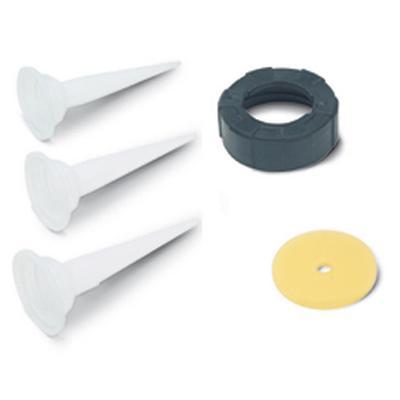 Ensemble de rechange pour pistolet applicateur mortier - Rubi - Bouchon, piston et 3 buses