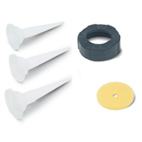 Ensemble de rechange pour pistolet applicateur mortier - Rubi - Bouchon, piston et 3 buses