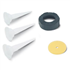 Ensemble de rechange pour pistolet applicateur mortier - Rubi - Bouchon, piston et 3 buses