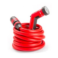 Tuyau d'arrosage extensible avec accessoires - Fitt Yoyo Go - 10 mètres - Rouge