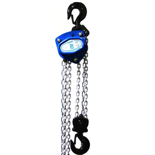 Palan manuel à chaîne Tralift CMU 2000 kg - 2 brins - hauteur levée 3 m - Tractel