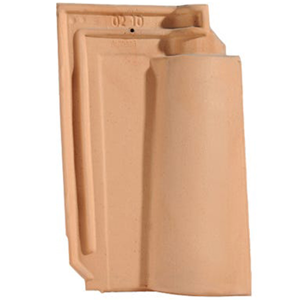 Tuile en terre cuite - Méridionale Poudenx - emboîtement grand moule fortement galbée - Rose