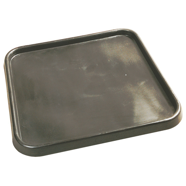 Bac à gâcher en polyéthylène haute densité noir Taliaplast - 90,0 CM x 90,0 CM