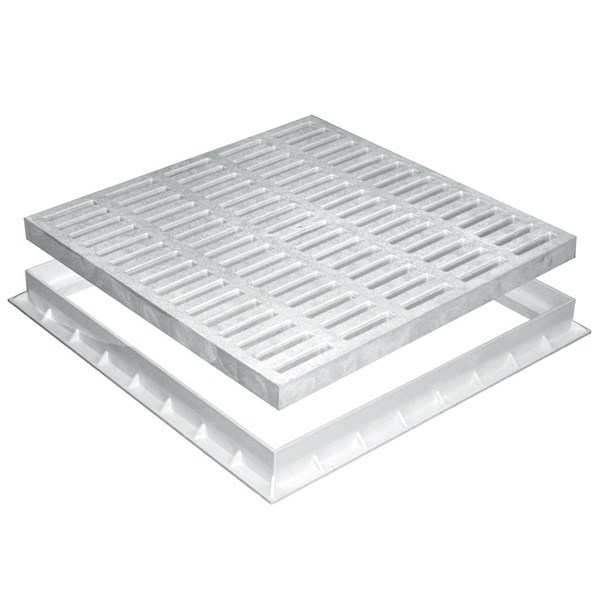 GRILLE PIET. AVEC CADRE DIAM. 550X550