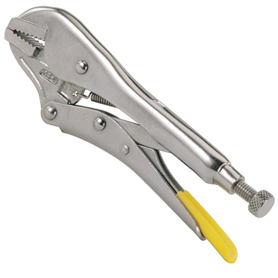 Pince étau à bec plat - Longueur 225 mm - Profondeur des mâchoires 50 mm - Acier chromé