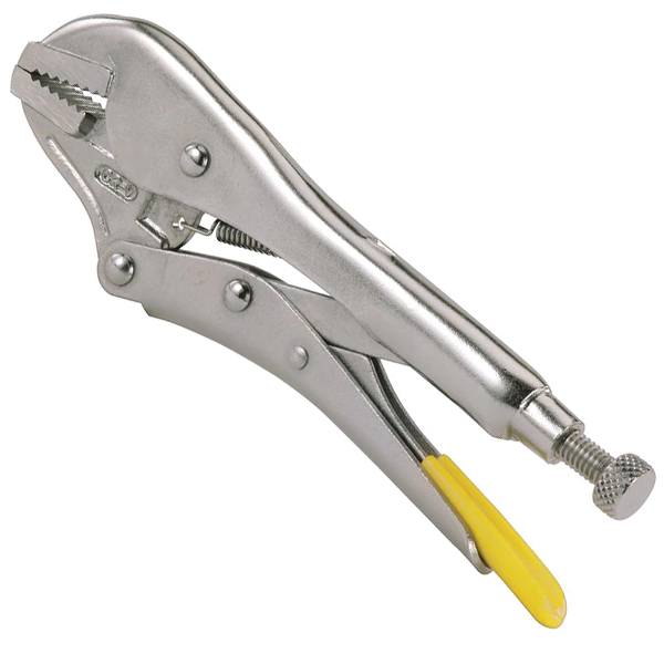 Pince étau à bec plat - Longueur 225 mm - Profondeur des mâchoires 50 mm - Acier chromé