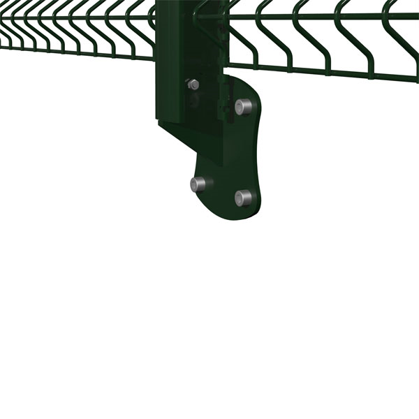 Poteau Profix pour grillage rigide - inviolable et sans accessoire - Vert RAL6005 - Hauteur 1,70 m