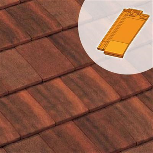 Demi-tuile en terre cuite - Giverny PV - Sablé Normand