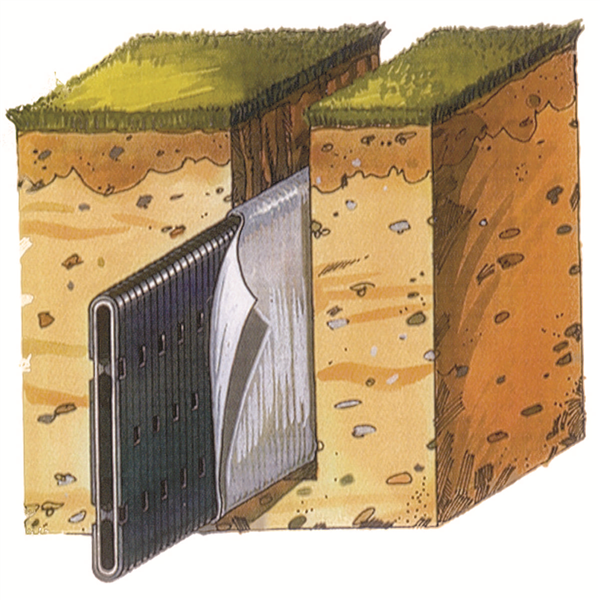 DRAIN PT FLATTEX ENROBE GEOTEXTILE 170MMX25M