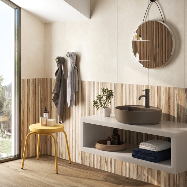 Carrelage intérieur en grès cérame rectifié effet bois Hygge - 100,0 cm x 40,0 cm - ép. 7,00 mm - Birk