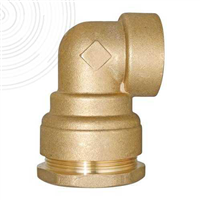 Raccord laiton coudé SUMO pour tube PE Ø25 mm - Femelle 3/4