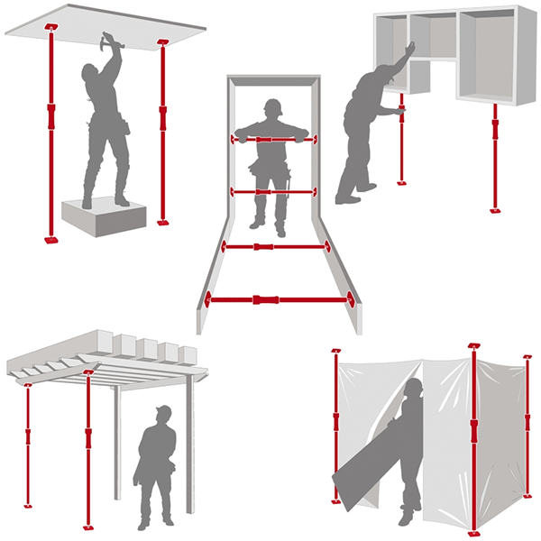 Etai extensible Piher de 200 à 375 cm charge maximale 300 kg
