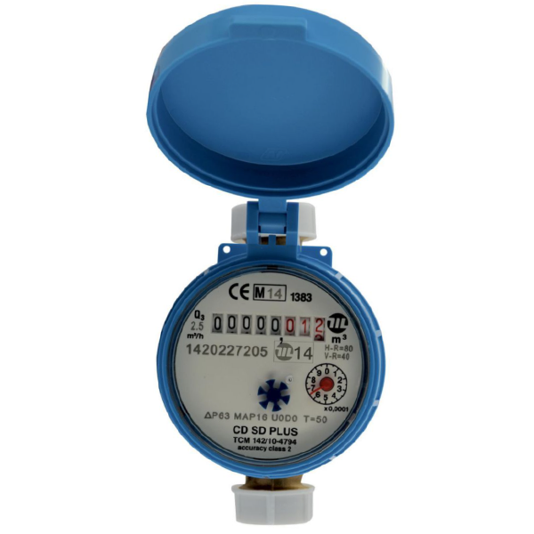 Compteur d'eau divisionnaire eau froide M 20 x 27 - Température maxi 30°C - Noyon & Thiebault