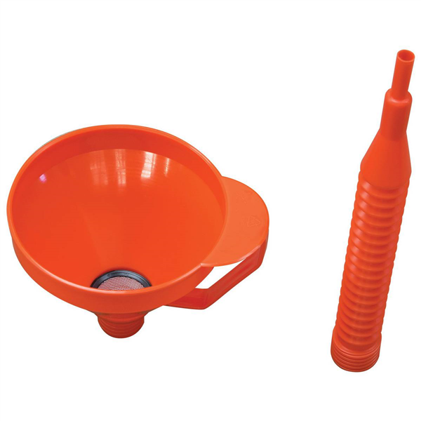 ENTONNOIR AVEC TUBE FLEXIBLE ET FILTRE DIAM.15CM