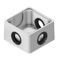 Couvercle armé en béton pour boîte d'eau pluviale à joints de dimensions intérieures 25x25 CM