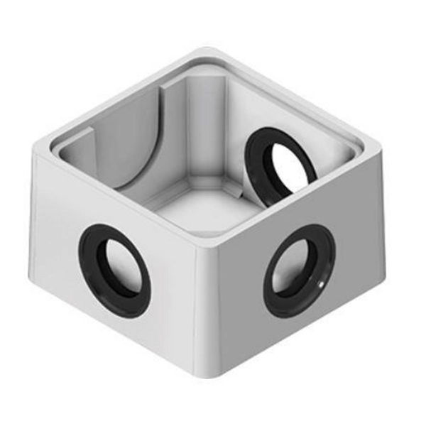 Couvercle armé en béton pour boîte d'eau pluviale à joints de dimensions intérieures 25x25 CM