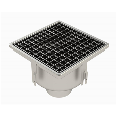 SIPHON 255X255 SORTIE VERT 100 MM CAILLEBOTIS PANIER CLOCHE 25100EPC