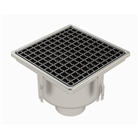 SIPHON 255X255 SORTIE VERT 100 MM CAILLEBOTIS PANIER CLOCHE 25100EPC