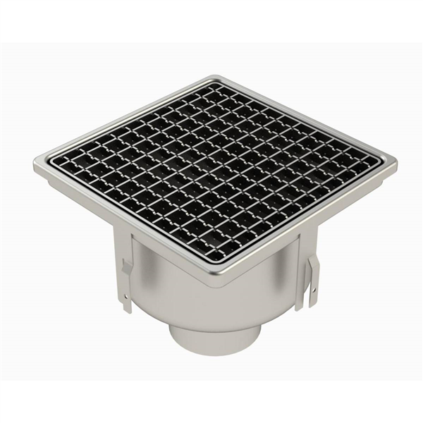 SIPHON 255X255 SORTIE VERT 100 MM CAILLEBOTIS PANIER CLOCHE 25100EPC