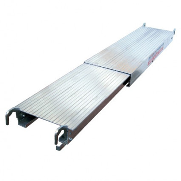 Plancher d'échafaudage télescopique télescopique universel Altrad TEL2786 pour échafaudage - aluminium - 180 à 300 cm - 300 kg max