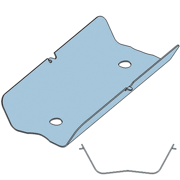 Raccord éclisse rallonge Gypso pour fourrures rail plaque de plâtre 45/47 mm - Boîte de 100