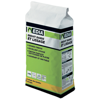 Enduit bande et lissage Edia pour murs intérieurs prêt à gâcher sac de 5 kg