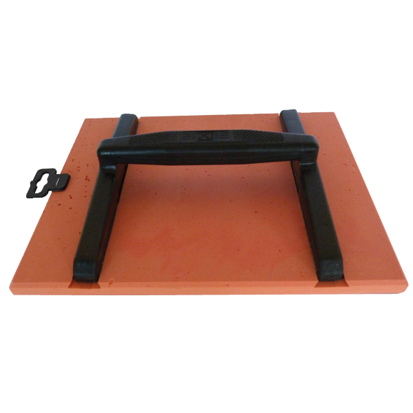 Taloche polyuréthane mousse rigide polymère orange rectangulaire 33 x 26 cm