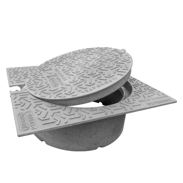 Regard de branchement C250 carré CONNECTO T400 carré pour tuyau D400 EU/EP NF