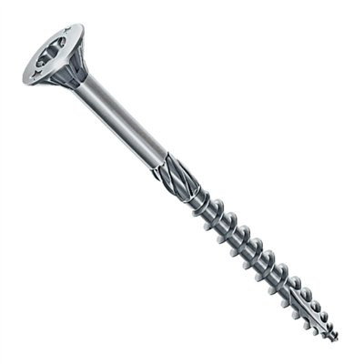 Vis bois charpente Rocket en acier zingué tête fraisée empreinte Torx - 8,0 mm x 160,0 mm/80,0 mm - Boîte 50