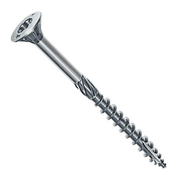 Vis bois charpente Rocket en acier zingué tête fraisée empreinte Torx - 6,0 MM x 100,0 MM/50,0 MM - Boîte 100