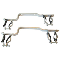 Jeu de 2 supports métal avec isolant pour collecteur - Compatible 20/27 à 33/42