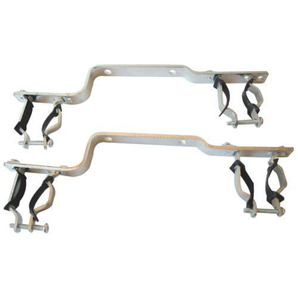 Jeu de 2 supports métal avec isolant pour collecteur - Compatible 20/27 à 33/42