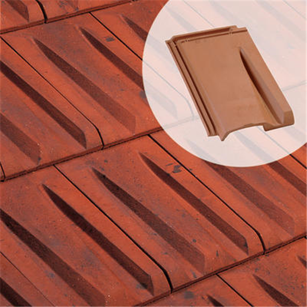 Tuile de ventilation chatière en terre cuite - Rhôna 10 Edilians - Rouge nuancé