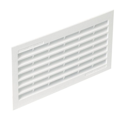 Grille de ventilation rectangulaire Nicoll 1B111 25,4 x10,8 x1,5 cm