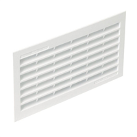 Grille de ventilation rectangulaire Nicoll 1B111 25,4 x10,8 x1,5 cm