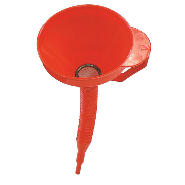 ENTONNOIR AVEC TUBE FLEXIBLE ET FILTRE DIAM.15CM