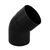 COUDE MXF 45° DIAM.80 1.9MM ARDOISE