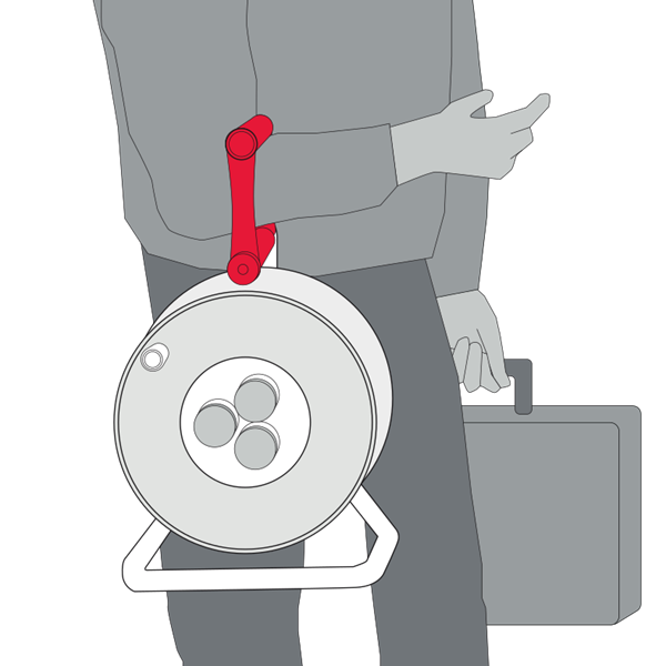 Enrouleur électrique Brennenstuhl Garden-40 - câble de 40,00 M H05VV-F 2G1,5 IP20