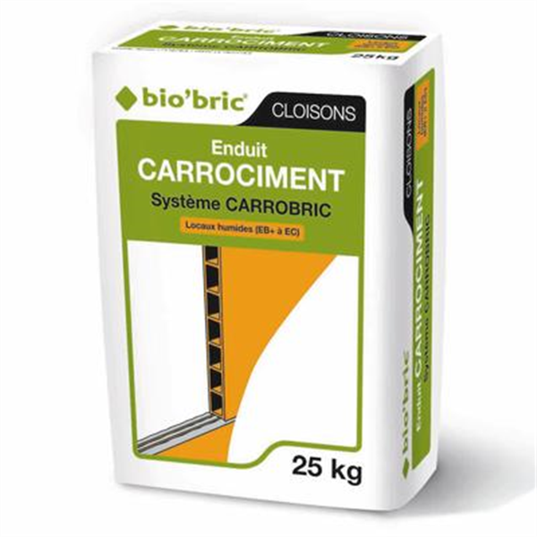 Bio'bric Enduit CARROCIMENT - Sac de 25 kg