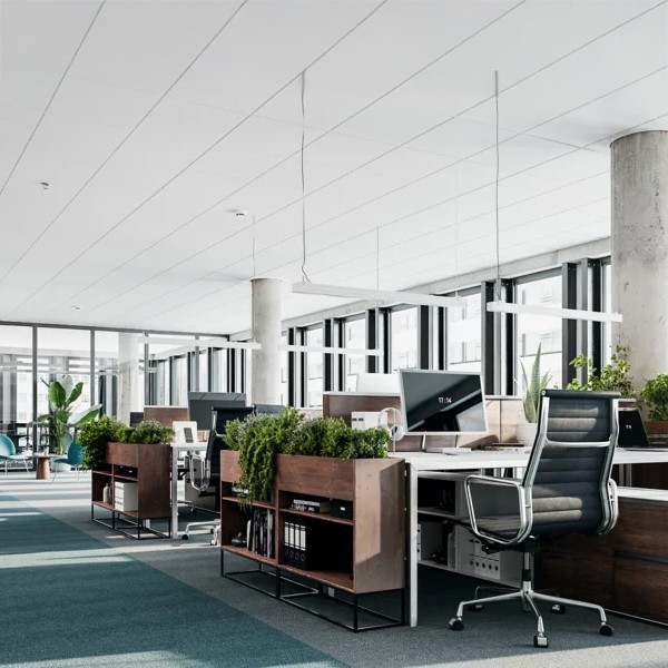 Dalle de plafond acoustique minérale - Topiq Alpha 15 - Bords droits - 120,0 CM x 60,0 CM - ép. 15,00 MM