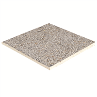 Dalle béton gravillonnée - fond ciment gris - Beige - 40 CMx40 CM Ép.38 MM