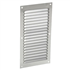 Grille de ventilation verticale Nicoll à persiennes avec moustiquaire - Extérieur - 150 x 300 mm - Aluminium gris