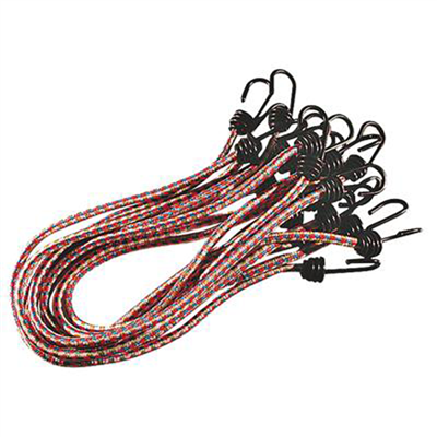 Tendeur élastique monté avec crochets - Diamètre Ø 8 mm - Longueur 80 cm - Lot de 10