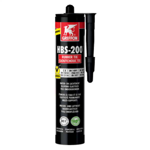 HBS-200 CAOUTCHOUC TIX CART 310 G - ETANCHÉIFIER LES SURFACES À L'EAU ET À L'AIR