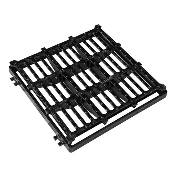 Grille Fonte Plate Avec Cadre 375x375 C250