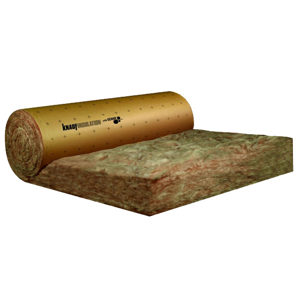 Rouleau laine de verre acoustique pour murs et combles - Acoustilaine 035 Knauf - R=8,00 m².K/W - 2,10 M x 1,20 M - ép.280 MM